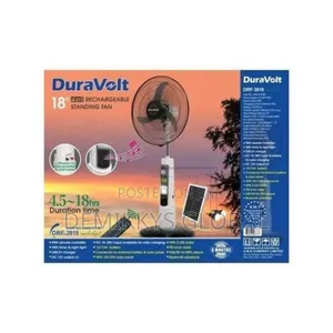 Duravolt Rechargeable Solar Fan 18inches