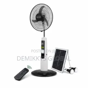 Duravolt Rechargeable Solar Fan 18inches