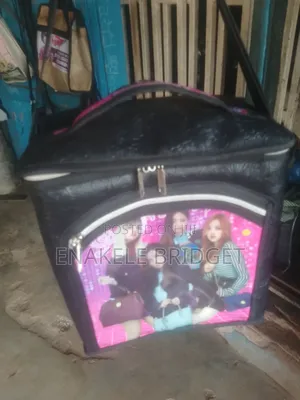 Leather Lunch Bag With Cartoon Character