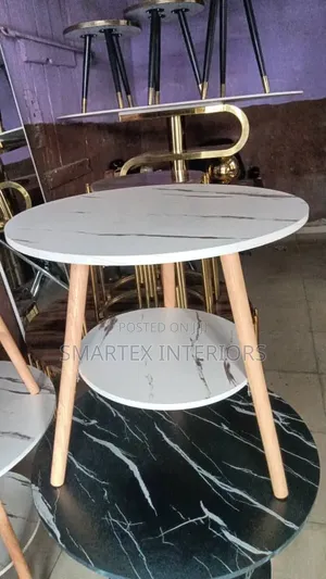 Round Wooden Sidestool Table