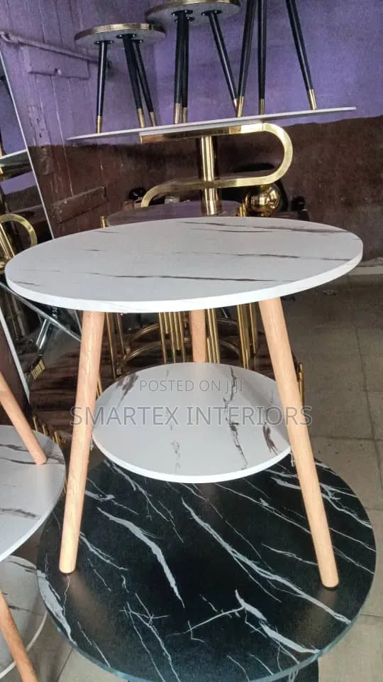 Round Wooden Sidestool Table