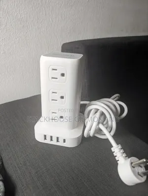 Tower Surge Protector Power Strip With 12 Outlets 4 Usb (1 Usb C)