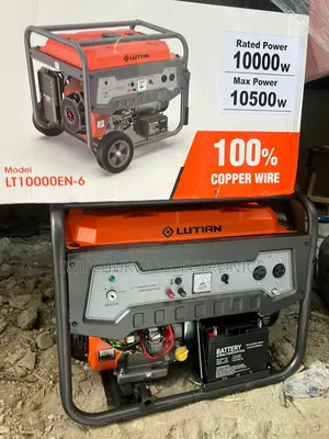 Lutian 100% Copper Coil 10/10.5kva Key Remote Start Petrol Generator