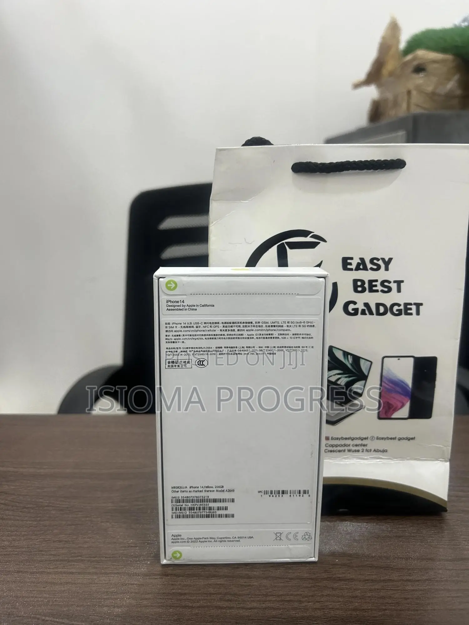 New Apple iPhone 14 256 GB Yellow