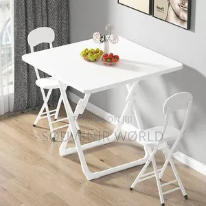 White Reading Table and Chair. 
Two Chairs