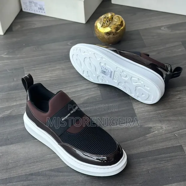 Alexander McQueen Slip-on Sneakers in a Brown and Black  display picture 1