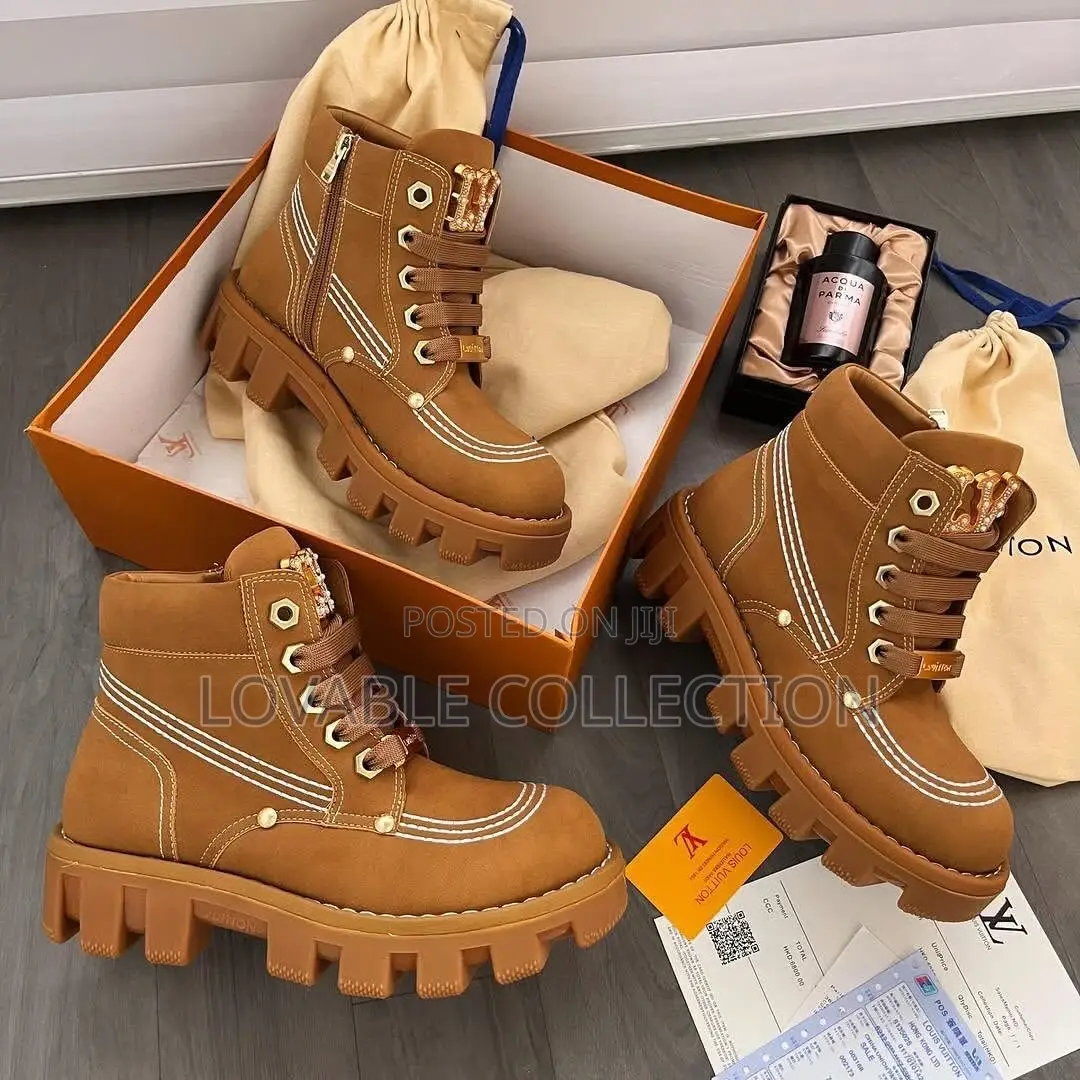 Lv Checker Ankle Boot