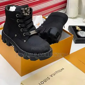 Lv Checker Ankle Boot