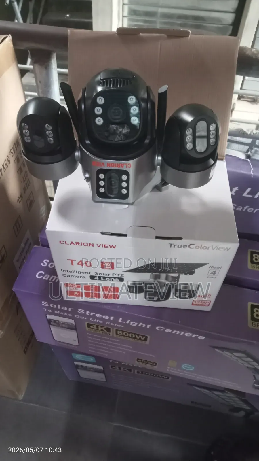 V380 Real 4lens Solar Camera