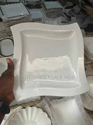 Quality Ceramic/Breakable Flat Plate(Dozen)