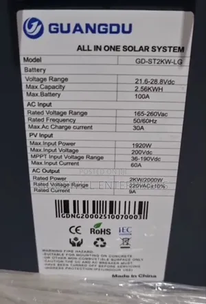 All in One System 24v Setup 3kva and 5kwh Lithium Battery 24v
