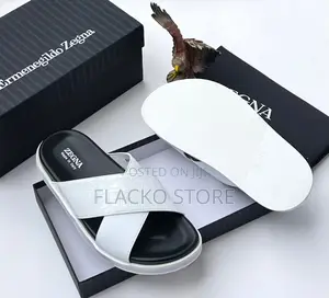 Original Zegna Leather Slippers