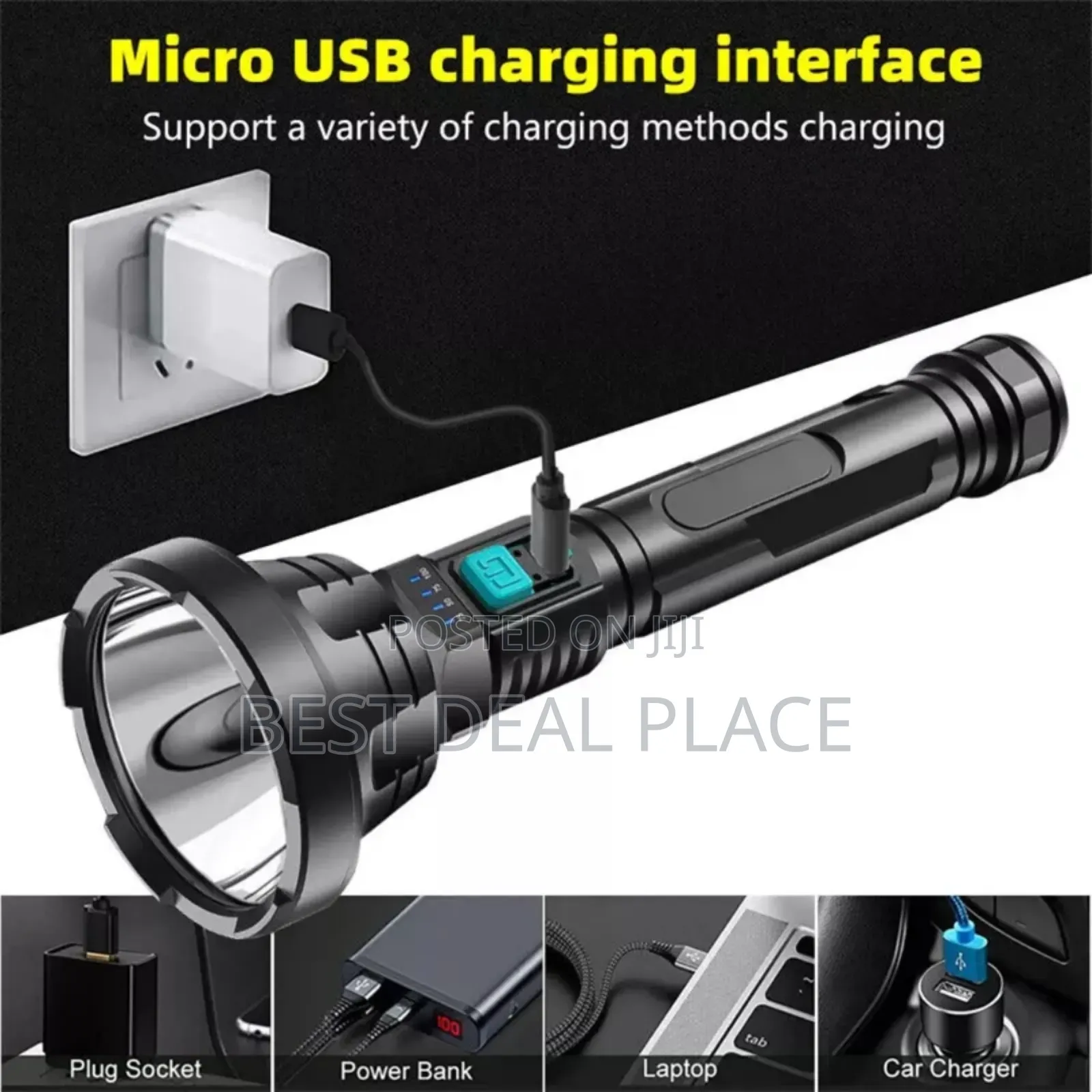 P700 Led Rechargeable Flashlight –Ultra Bright Long Range