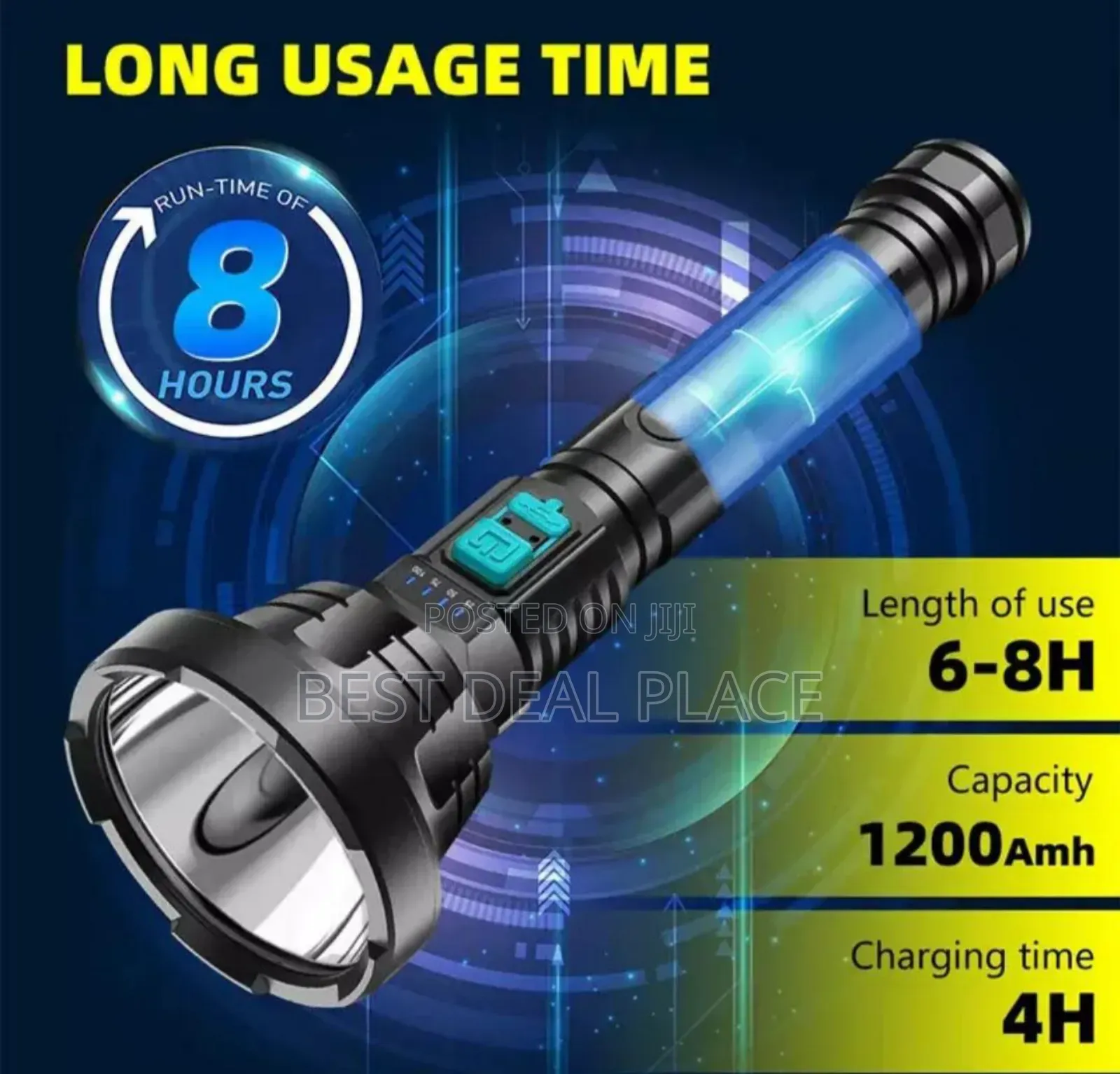 P700 Led Rechargeable Flashlight –Ultra Bright Long Range
