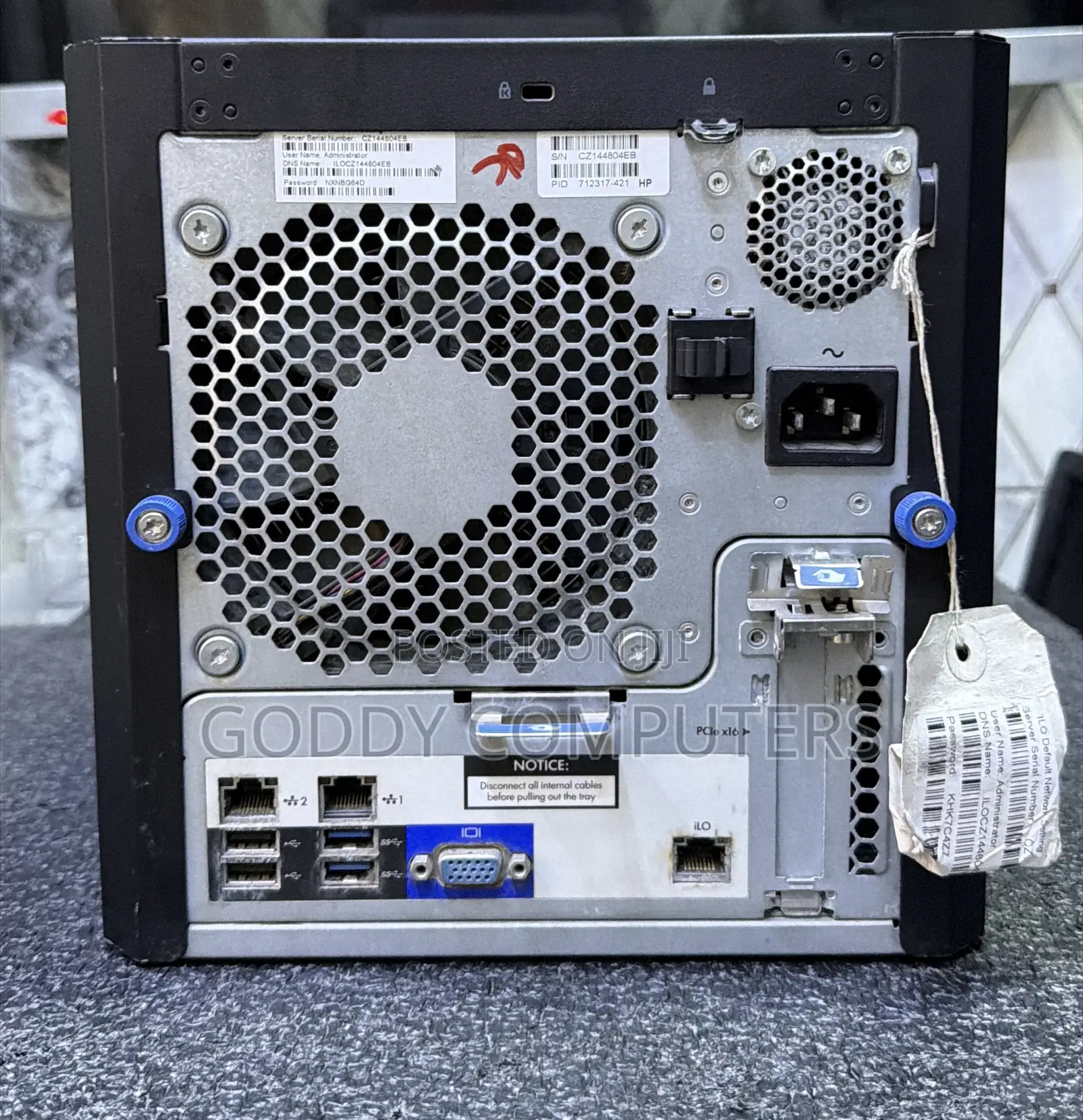 Server HP ProLiant ML 16GB Intel Celeron HDD 1T