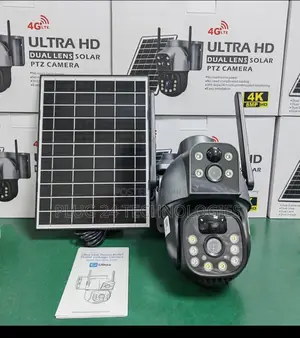 Ubox 4g Lte 8mp Dual-Lens Solar PTZ Camera