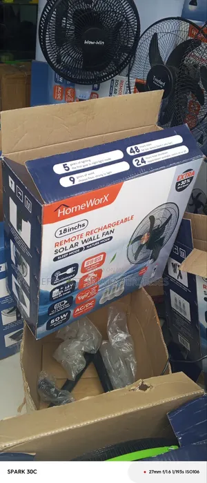 Remote Rechargeable Solar Wall Fan
