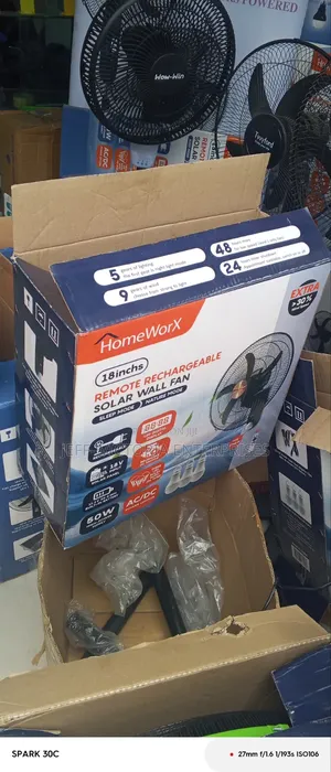 Remote Rechargeable Solar Wall Fan