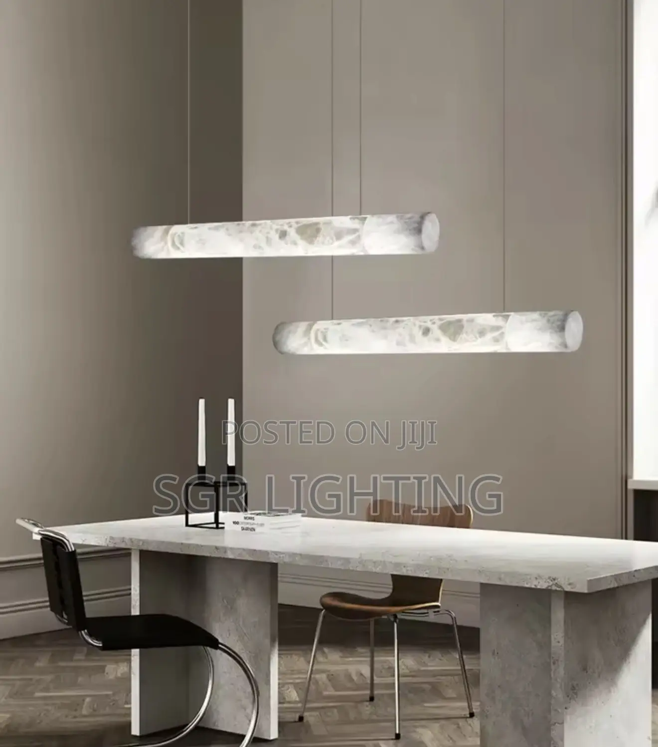 Modern Minimalist All Copper Imitation Marble Pendant Lamp