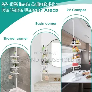 Multi Bathroom Shower Caddy Kitchen Corner Shelf