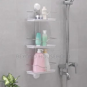 Premium 3-Tier Wall-Mounted Bathroom Organizer