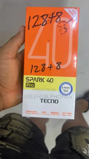 New Tecno Spark 40 Pro 128 GB Black