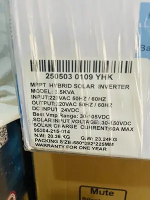 3.5kva 24v Yohako Hybrid Inverter (Transformer Based)