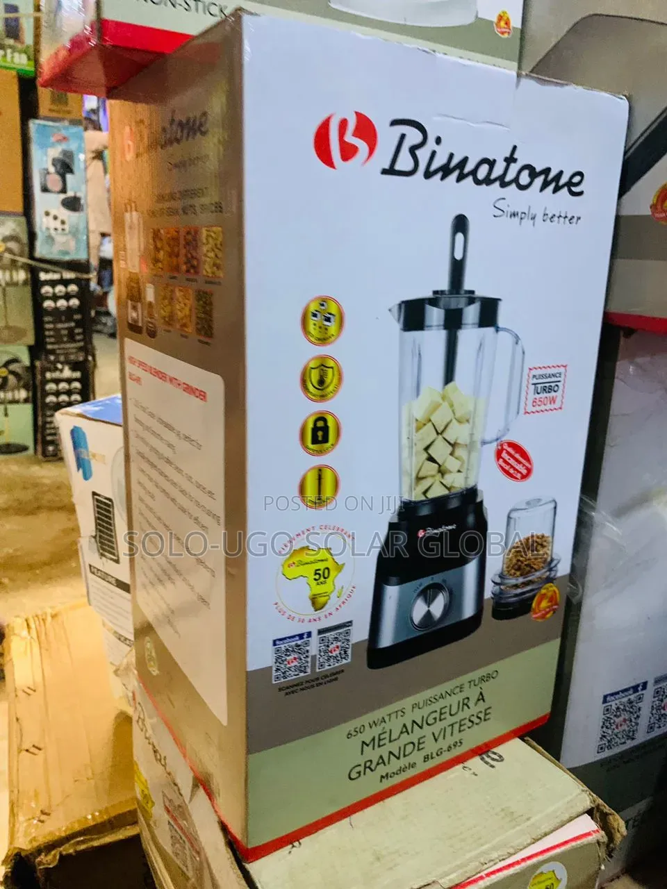 Binatone 650watts High Speed Blender With Grinder