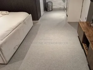 Thick Plain Grey Rug Turkish Available for Bedroom