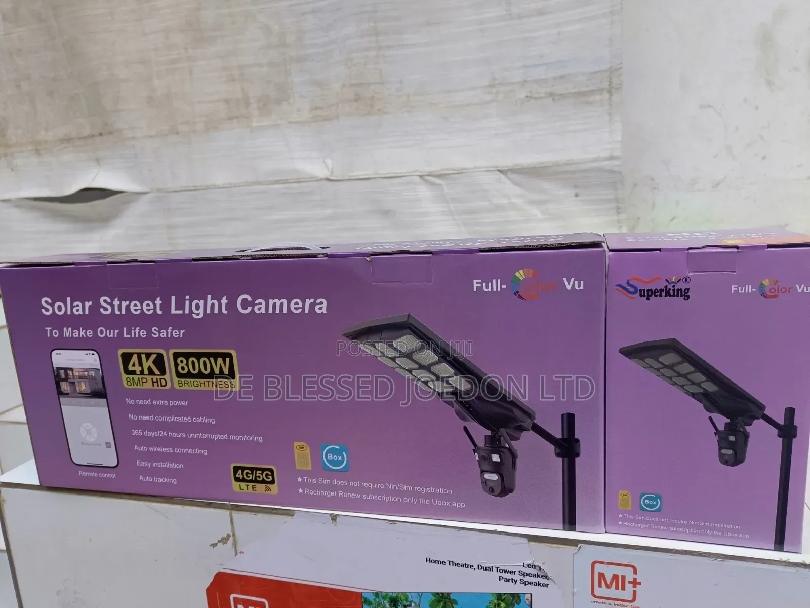 Ubox Street Light With Camera and Sim Card