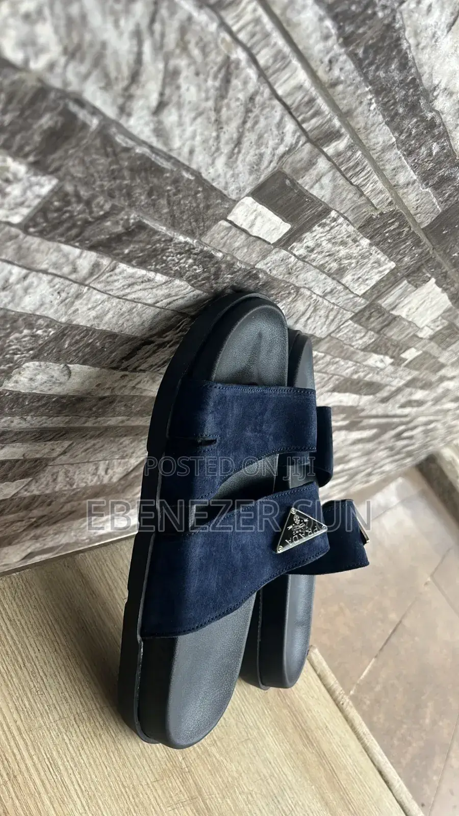 Prada Double Strap Suede