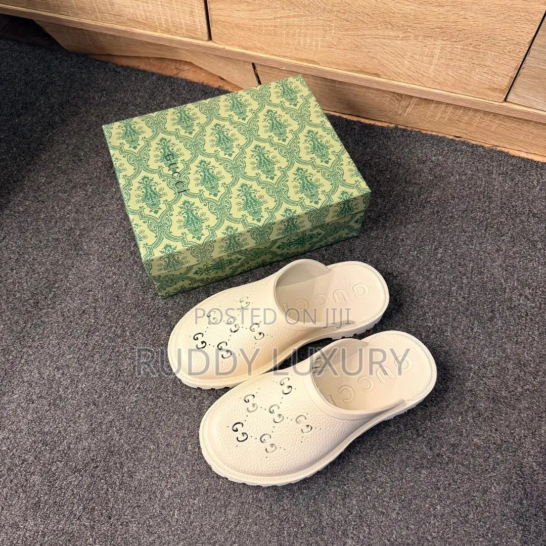 Gucci Elea Rubber Platform Mules