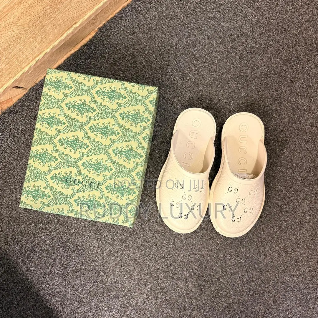 Gucci Elea Rubber Platform Mules