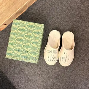 Gucci Elea Rubber Platform Mules
