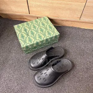 Gucci Elea Rubber Platform Mules