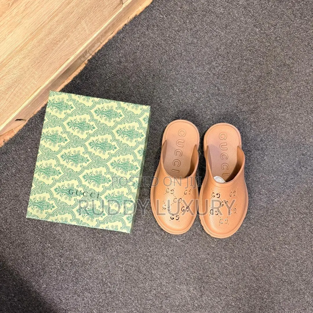 Gucci Elea Rubber Platform Mules