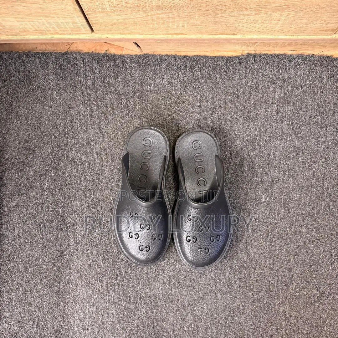 Gucci Elea Rubber Platform Mules