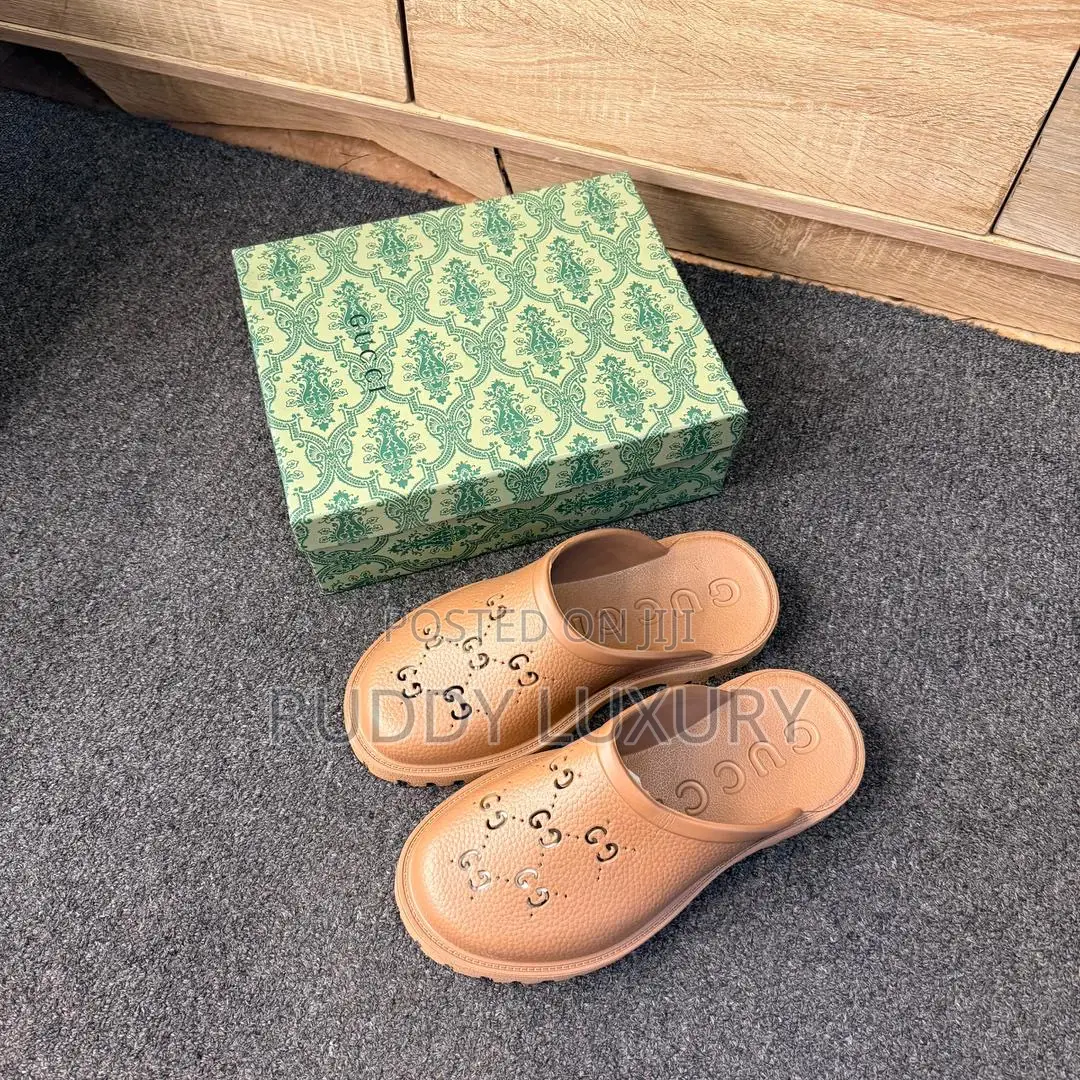 Gucci Elea Rubber Platform Mules