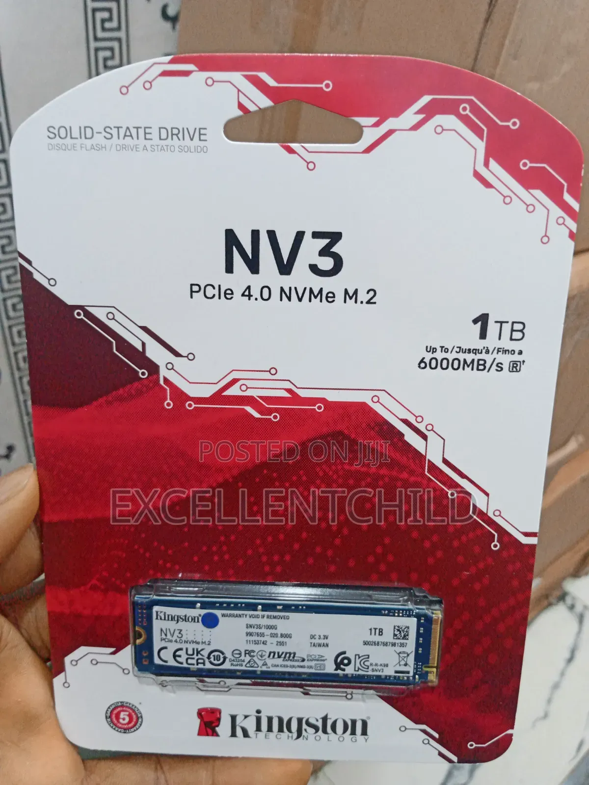 For Storage Kingston 1tb 4.0 Nvme M. 2 Kc3000 Upto 7000mb/S