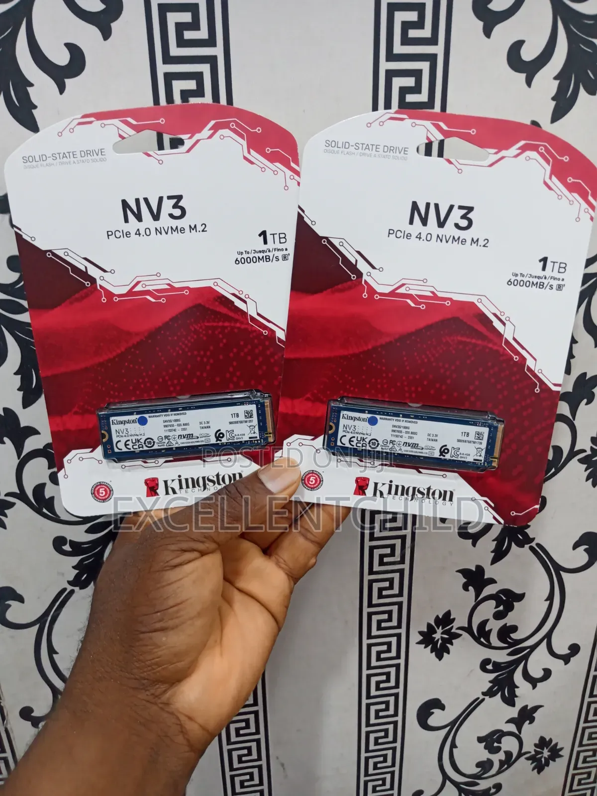 For Storage Kingston 1tb 4.0 Nvme M. 2 Kc3000 Upto 7000mb/S