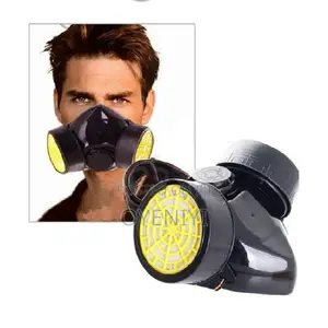Dual Cartridges Filter Respirator Paint Dust Proof Mask