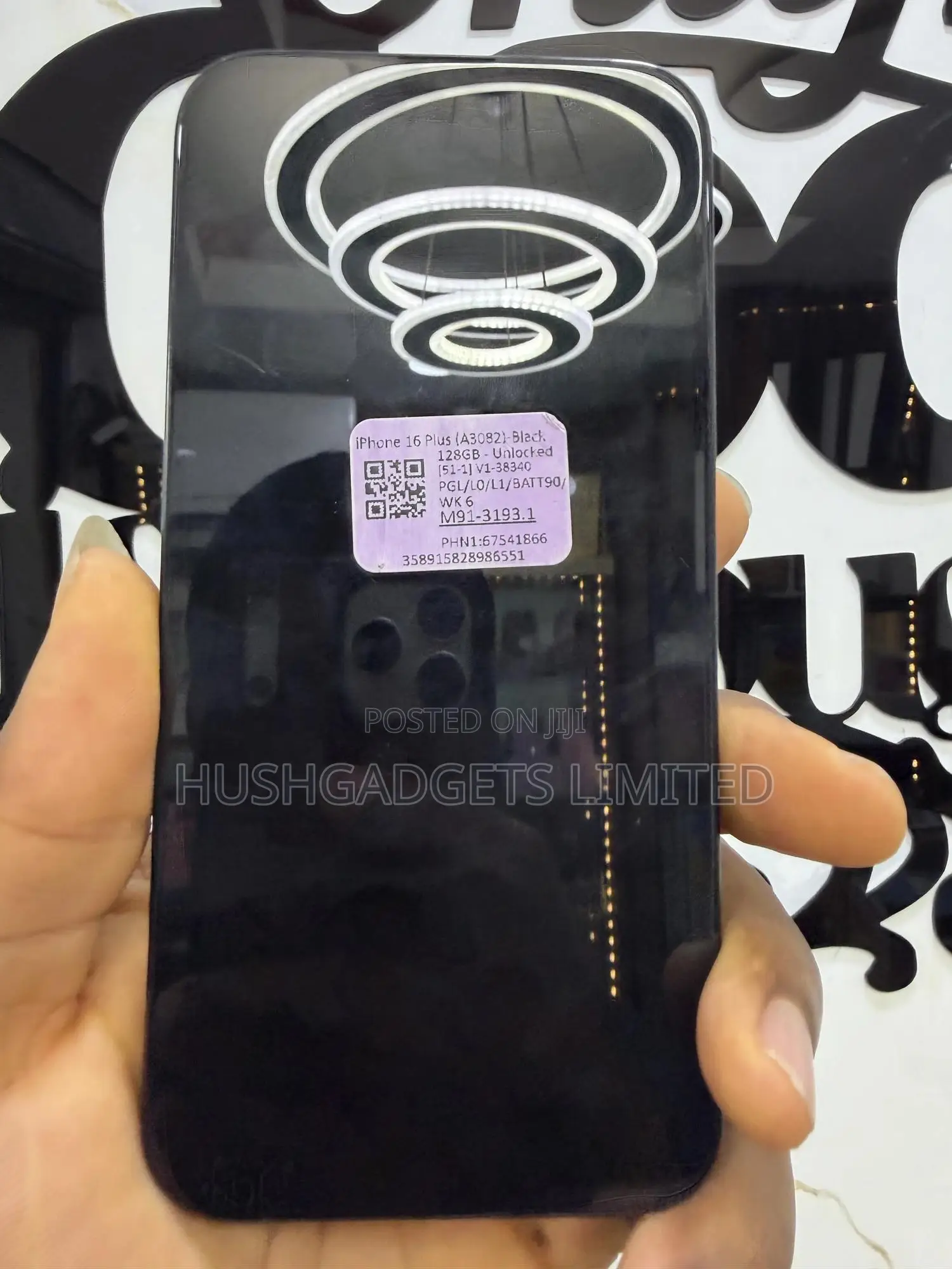 Apple iPhone 16 Plus 128 GB Black