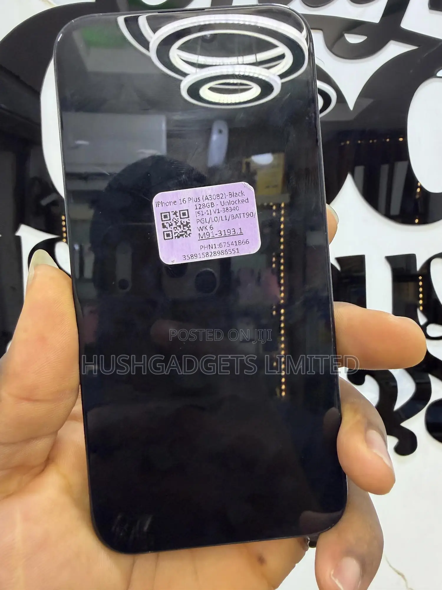 Apple iPhone 16 Plus 128 GB Black