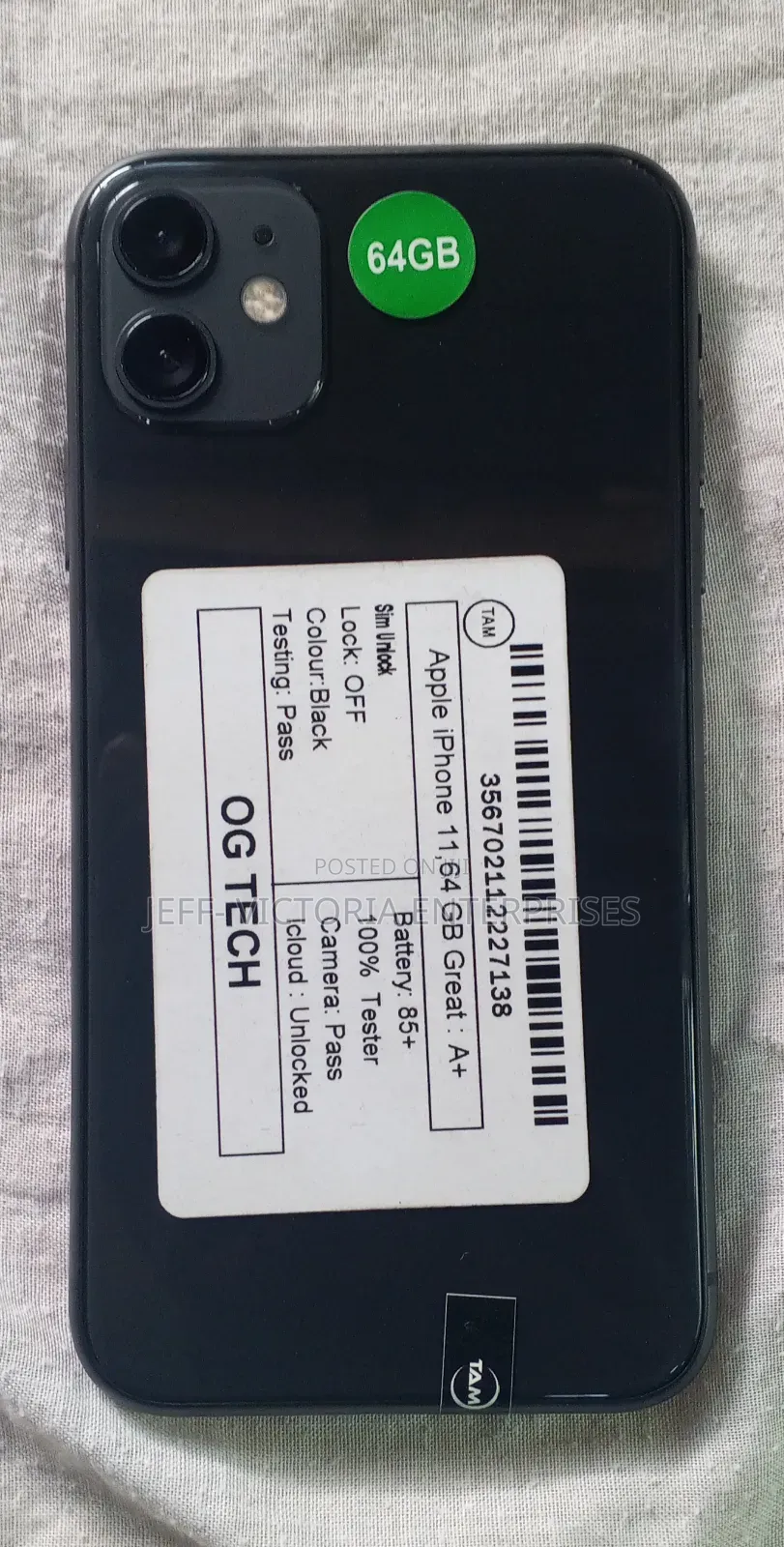 Apple iPhone 11 64 GB Black