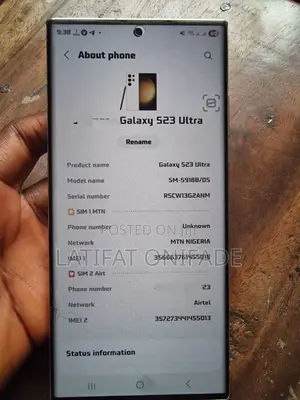 Samsung Galaxy S23 Ultra 256 GB White