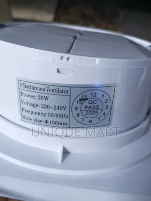 6" Bathroom Ventilator Exhaust Fan