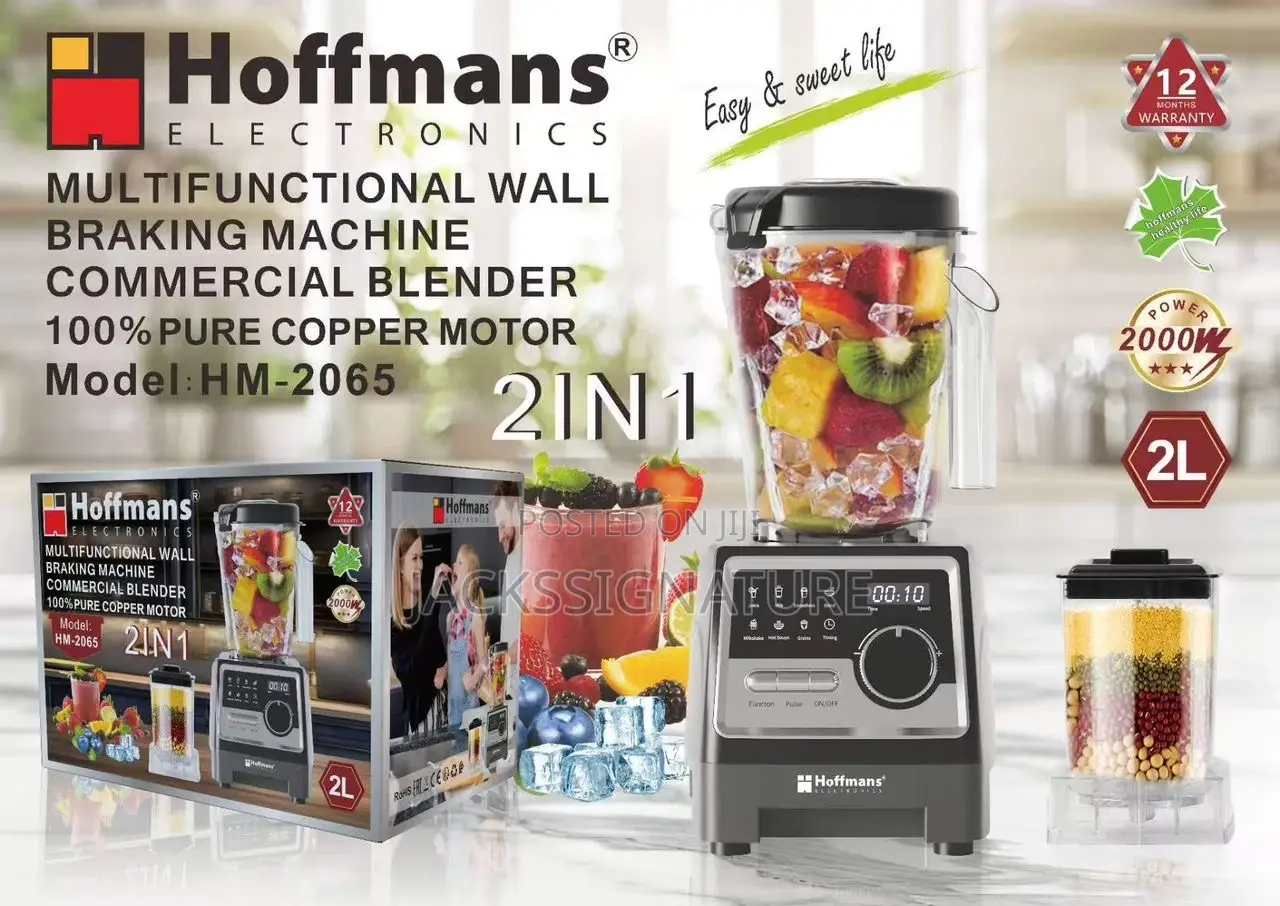 Hoffmans Commercial Blender (Model Hm-2065)