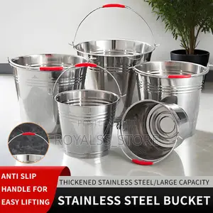 Stainless Steel Water Buckets With Handles