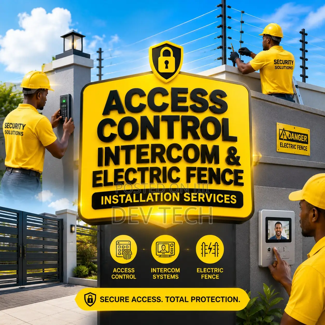 Access Control, Intercom Electric Fence Installation Services