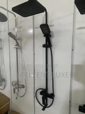 Shower Mixer Set Matt Black With High Pressure